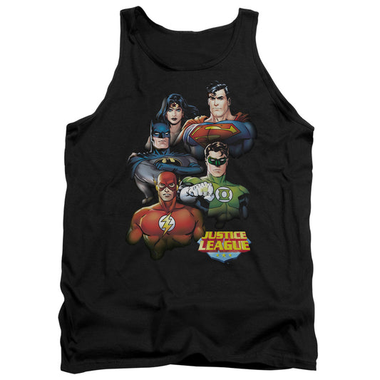 Jla - Group Portrait - Adult Tank - Black