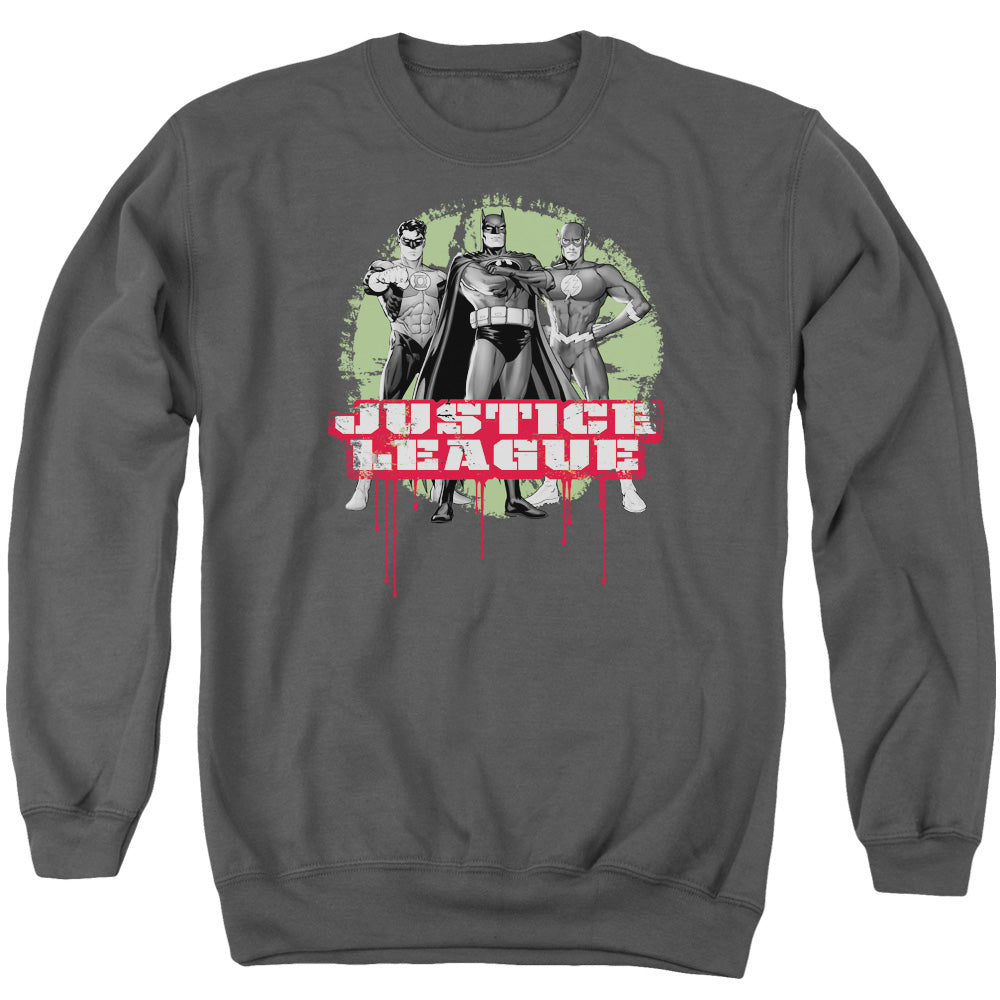Jla Jla Trio - Adult Crewneck Sweatshirt - Charcoal