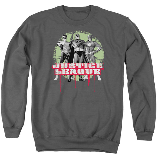 Jla Jla Trio - Adult Crewneck Sweatshirt - Charcoal