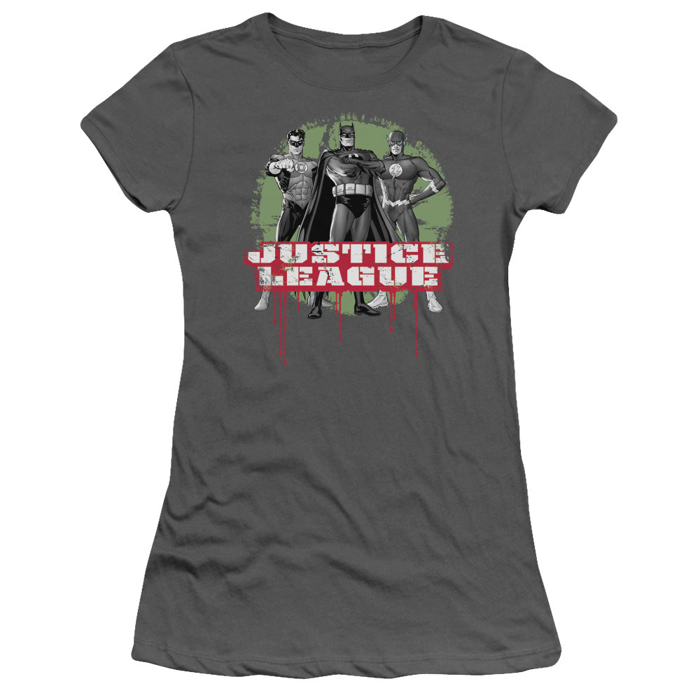 Jla - Jla Trio - Short Sleeve Junior Sheer - Charcoal T-shirt