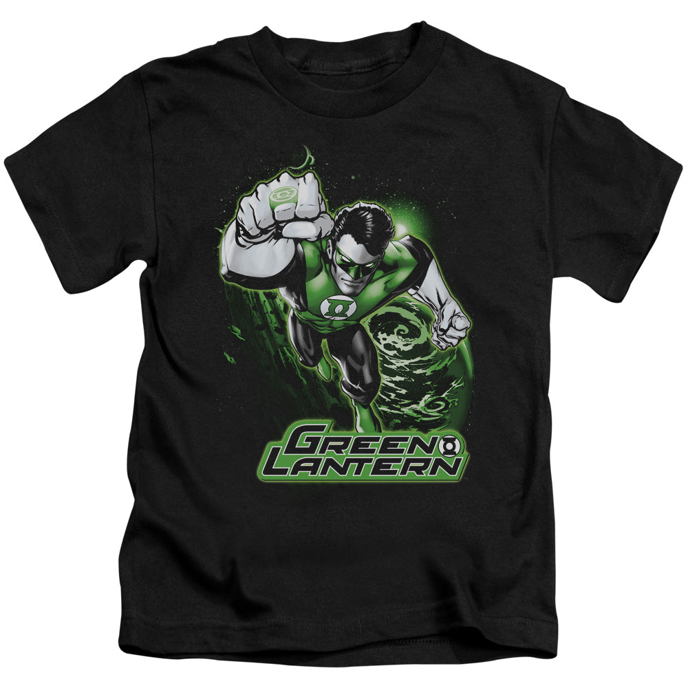 JLA GREEN LANTERN GREEN & GRAY - S/S JUVENILE 18/1 - BLACK - T-Shirt