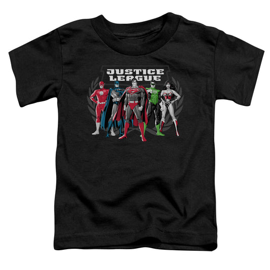 Jla - The Big Five - Short Sleeve Toddler Tee - Black T-shirt