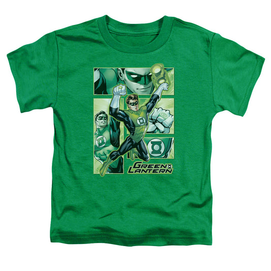 JLA GREEN LANTERN PANELS - S/S TODDLER TEE - KELLY GREEN - T-Shirt
