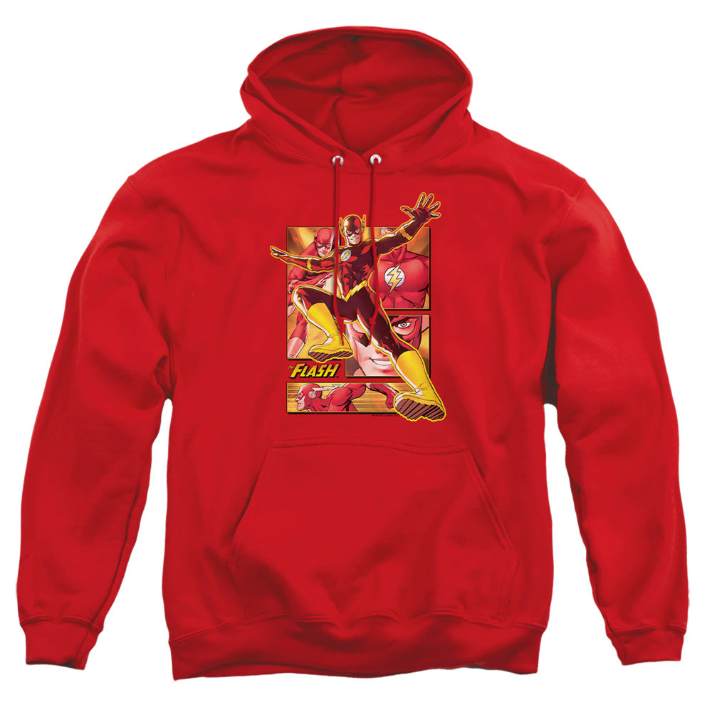 Jla - Flash - Adult Pull-over Hoodie - Red