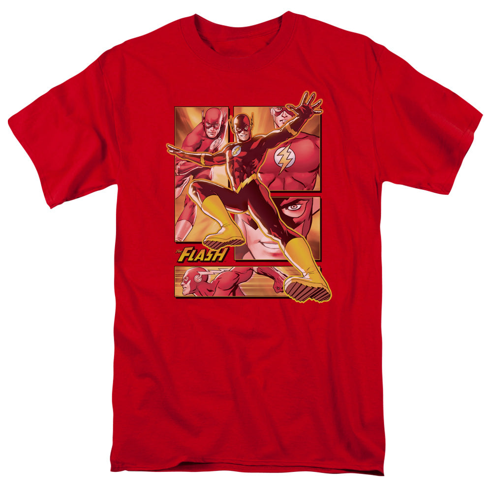 Jla - Flash - Short Sleeve Adult 18/1 - Red T-shirt