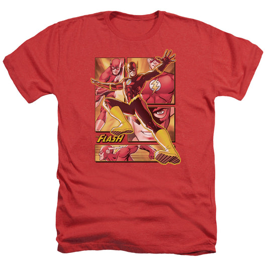 Jla - Flash - Adult Heather - Red