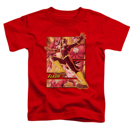 Jla - Flash - Short Sleeve Toddler Tee - Red T-shirt