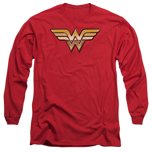 Jla - Golden - Long Sleeve Adult 18/1 - Red T-shirt
