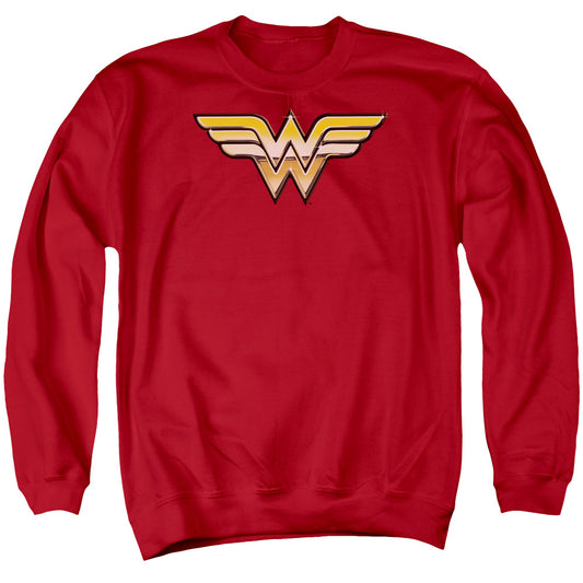 Jla - Golden - Adult Crewneck Sweatshirt - Red