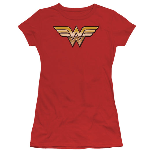 Jla - Golden - Short Sleeve Junior Sheer - Red T-shirt