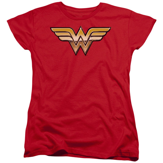 Jla - Golden - Short Sleeve Womens Tee - Red T-shirt