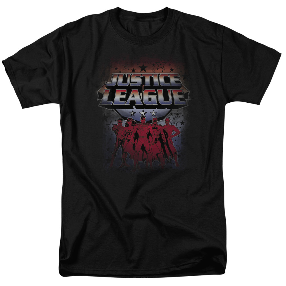 Jla - Star League - Short Sleeve Adult 18/1 - Black T-shirt