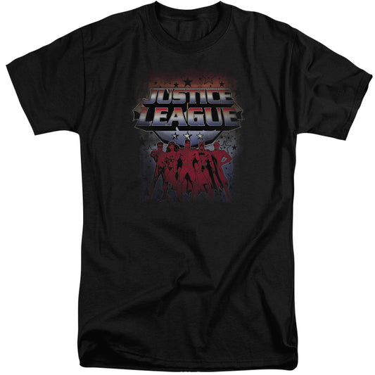 Jla - Star League - Short Sleeve Adult Tall - Black T-shirt