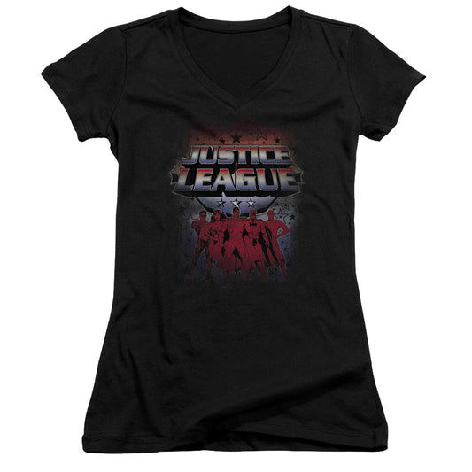 Jla - Star League - Junior V-neck - Black