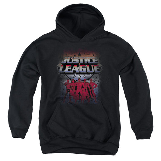 Jla - Star League - Youth Pull-over Hoodie - Black