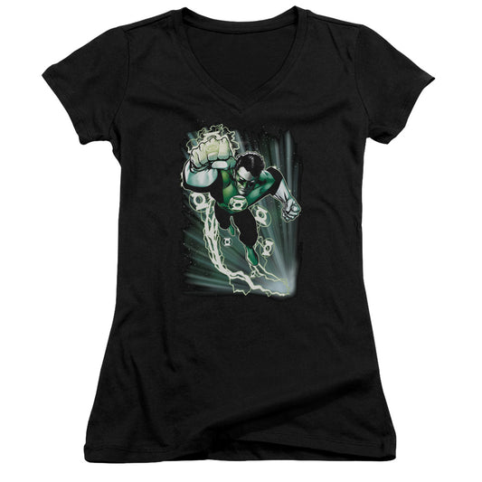 Jla - Emerald Energy - Junior V-neck - Black