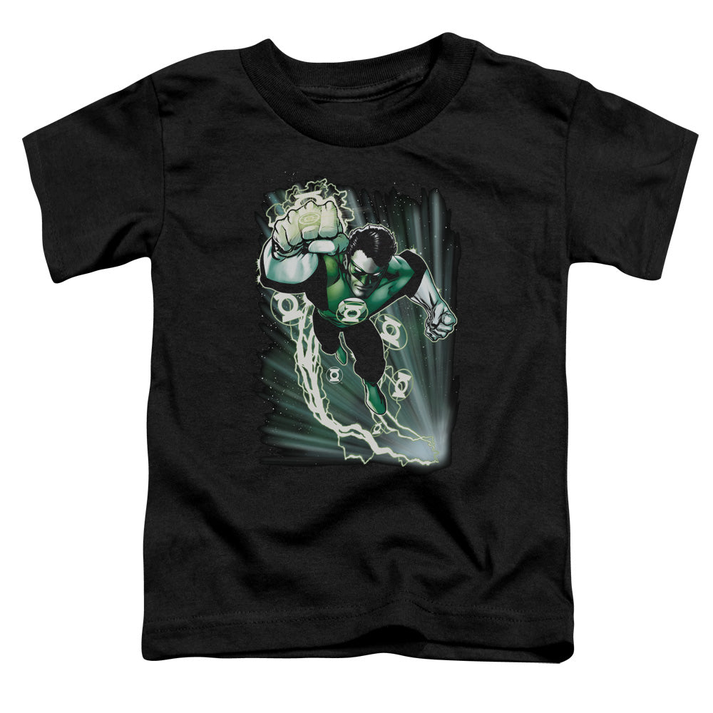 Jla - Emerald Energy - Short Sleeve Toddler Tee - Black T-shirt