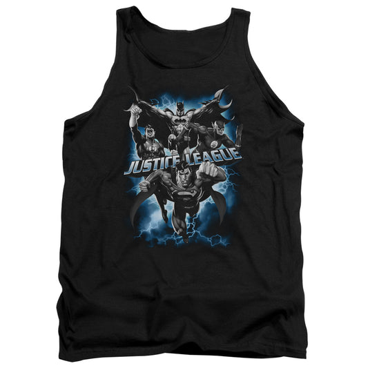 Jla - Justice Storm - Adult Tank - Black