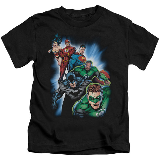 JLA HEROES UNITE - S/S JUVENILE 18/1 - BLACK - T-Shirt
