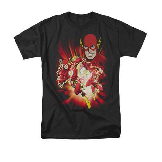 Jla - Speed Force - Short Sleeve Adult 18/1 - Black T-shirt