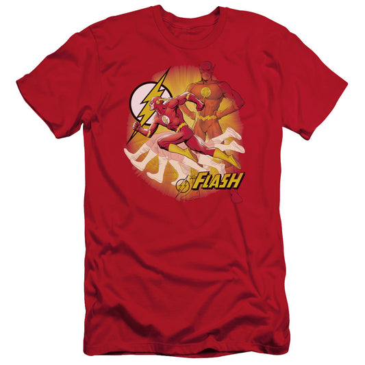 Jla - Lightning Fast - Short Sleeve Adult 30/1 - Red T-shirt