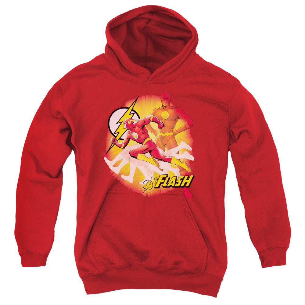 Jla - Lightning Fast - Youth Pull-over Hoodie - Red