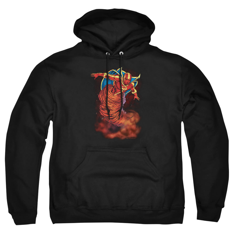 Jla - Tornado Cloud - Adult Pull-over Hoodie - Black