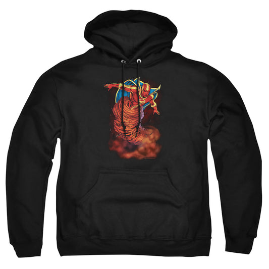 Jla - Tornado Cloud - Adult Pull-over Hoodie - Black