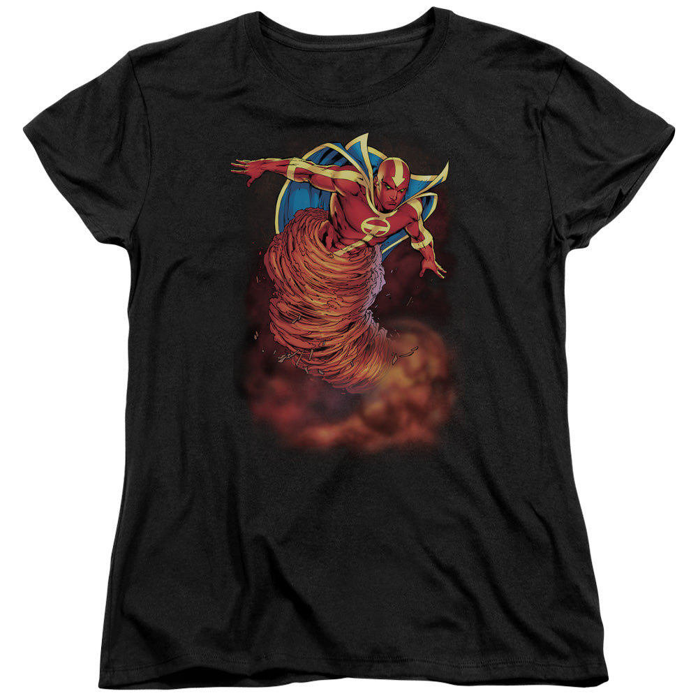 Jla - Tornado Cloud - Short Sleeve Womens Tee - Black T-shirt