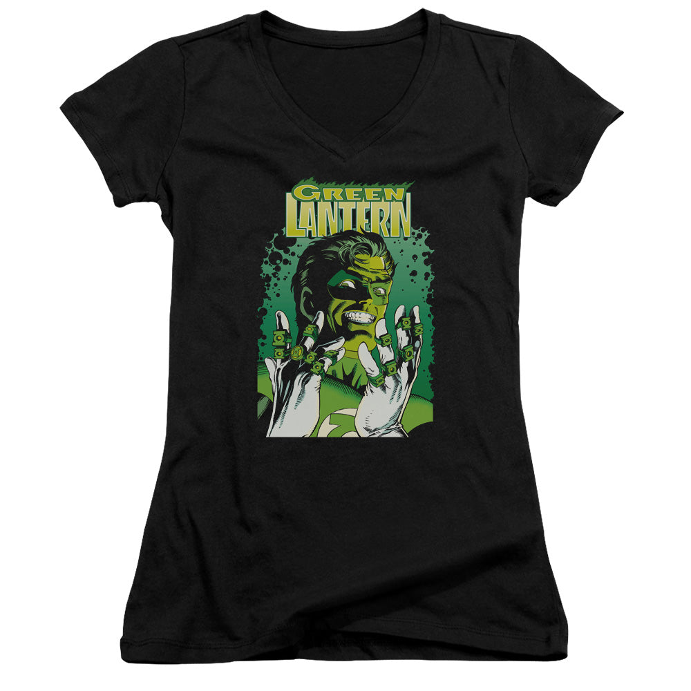 Jla - Gl #49 Cover - Junior V-neck - Black