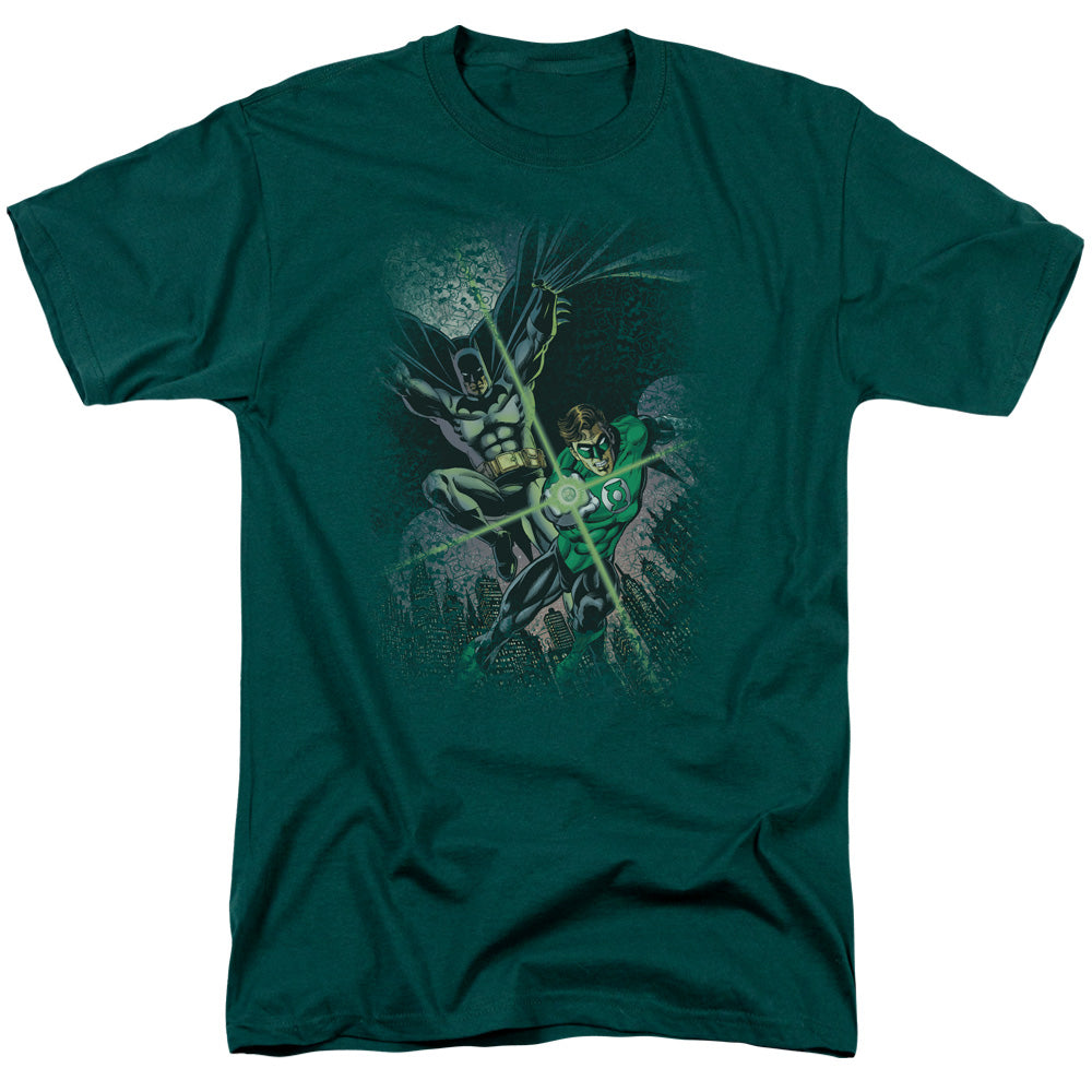 Jla - Brave & Bold #1 - Short Sleeve Adult 18/1 - Hunter Green T-shirt