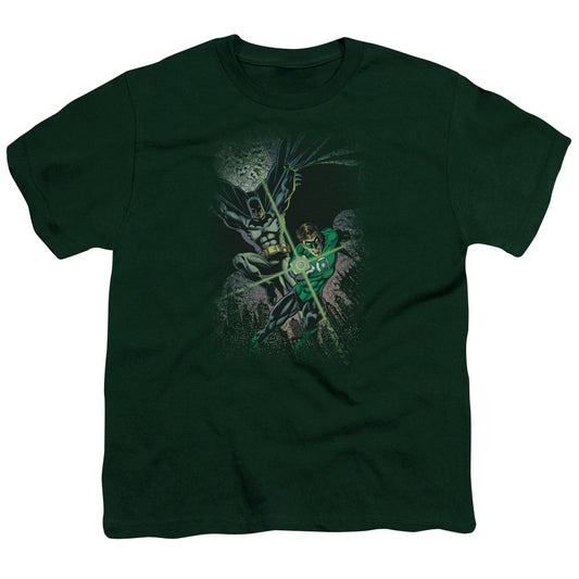 Jla - Brave & Bold #1 - Short Sleeve Youth 18/1 - Hunter Green T-shirt