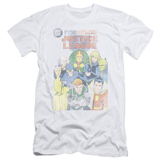 Jla - Justice League #1 Cover - Short Sleeve Adult 30/1 - White T-shirt