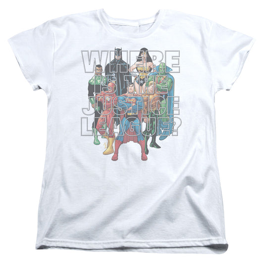 Jla - Classified #1 Cover - Short Sleeve Womens Tee - White T-shirt