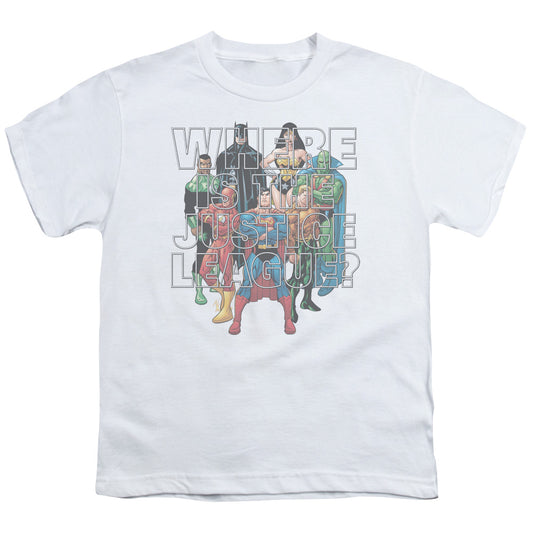 Jla - Classified #1 Cover - Short Sleeve Youth 18/1 - White T-shirt