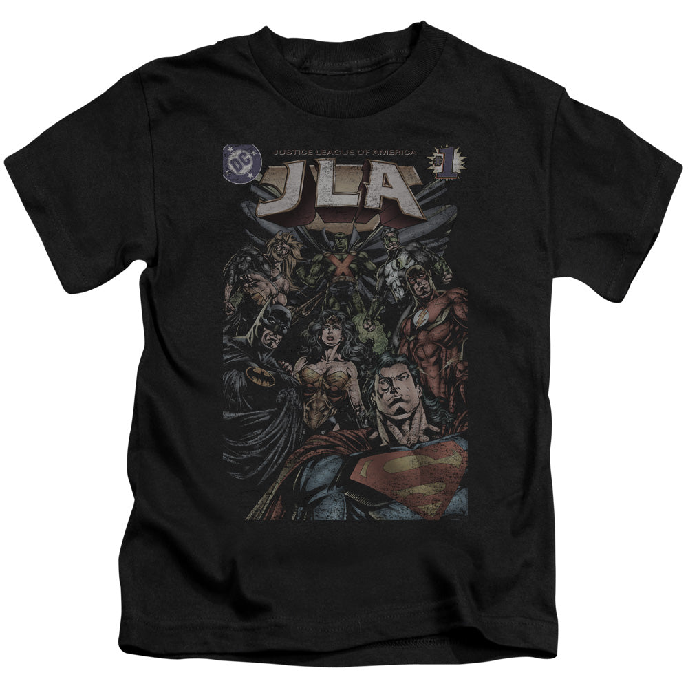 JLA #1 COVER - S/S JUVENILE 18/1 - BLACK - T-Shirt