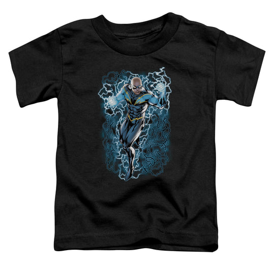 Jla - Black Lightning Bolts - Short Sleeve Toddler Tee - Black T-shirt