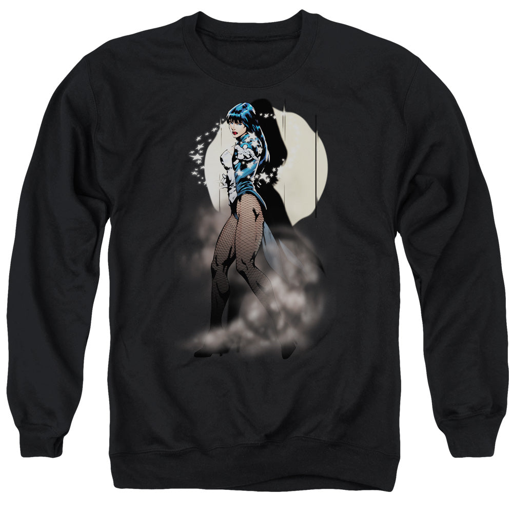 Jla - Zatanna Illusion - Adult Crewneck Sweatshirt - Black