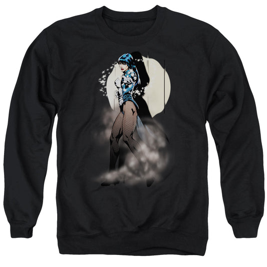 Jla - Zatanna Illusion - Adult Crewneck Sweatshirt - Black