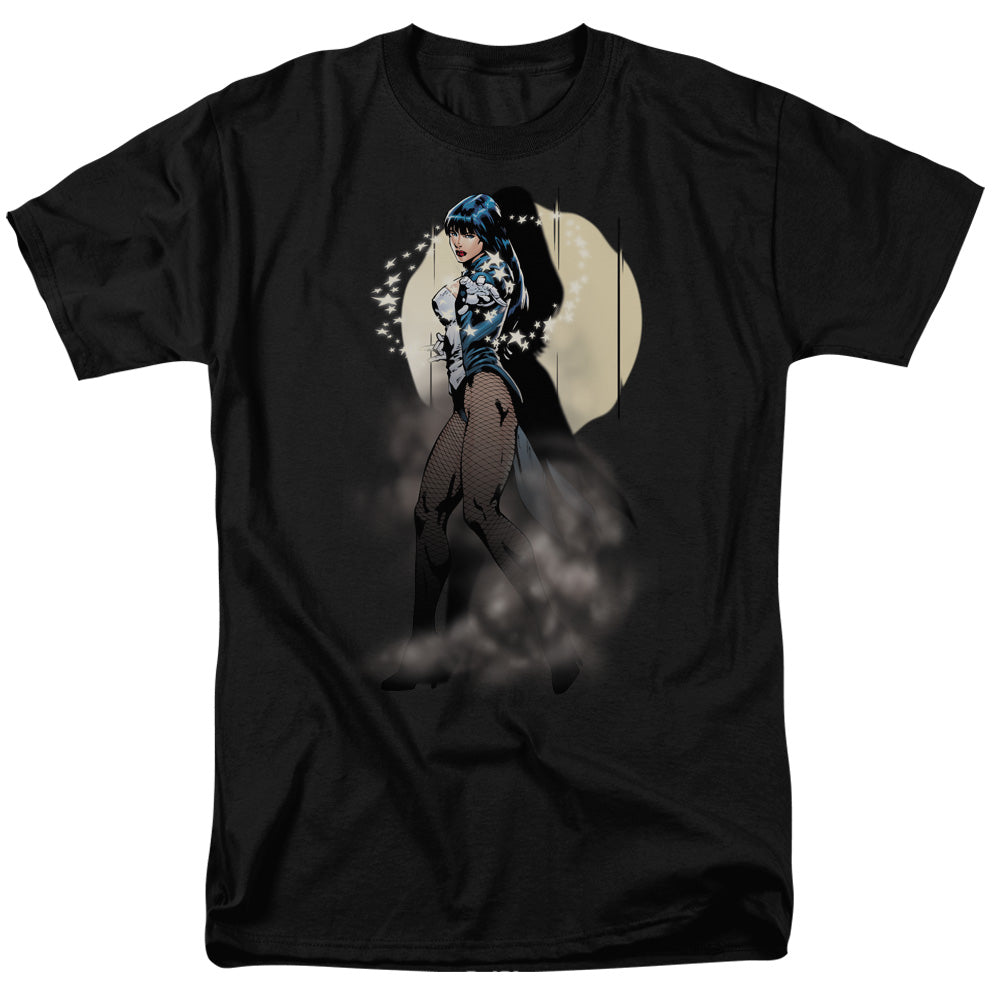 Jla - Zatanna Illusion - Short Sleeve Adult 18/1 - Black T-shirt
