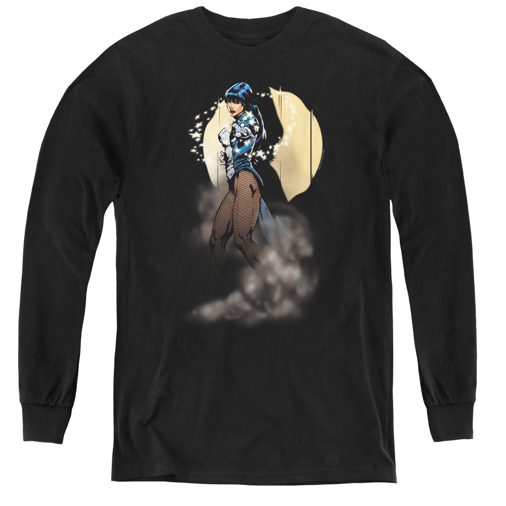Jla Zatanna Illusion - Youth Long Sleeve Tee - Black