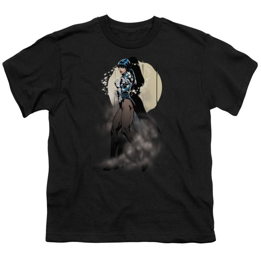 Jla - Zatanna Illusion - Short Sleeve Youth 18/1 - Black T-shirt