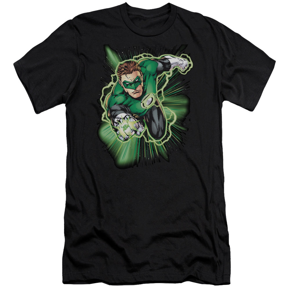 Jla - Green Lantern Energy-premuim Canvas Adult Slim Fit 30/1 - Black