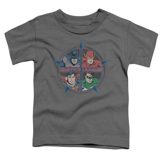 JLA FOUR HEROES - S/S TODDLER TEE - CHARCOAL - T-Shirt