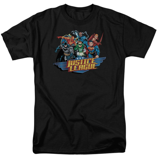 Jla - Ready To Fight - Short Sleeve Adult 18/1 - Black T-shirt