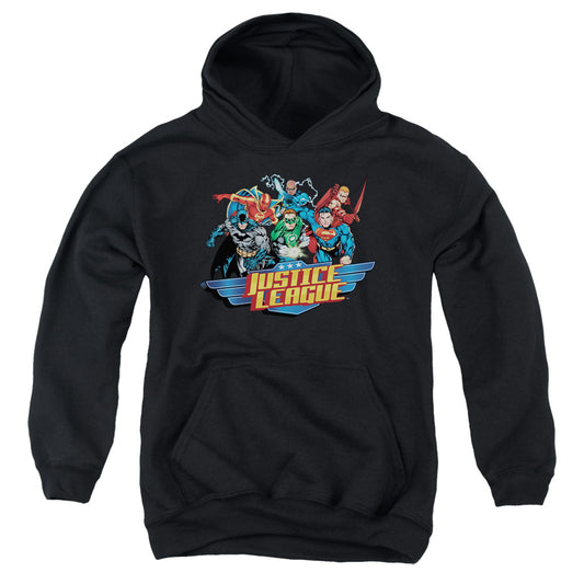 Jla - Ready To Fight - Youth Pull-over Hoodie - Black