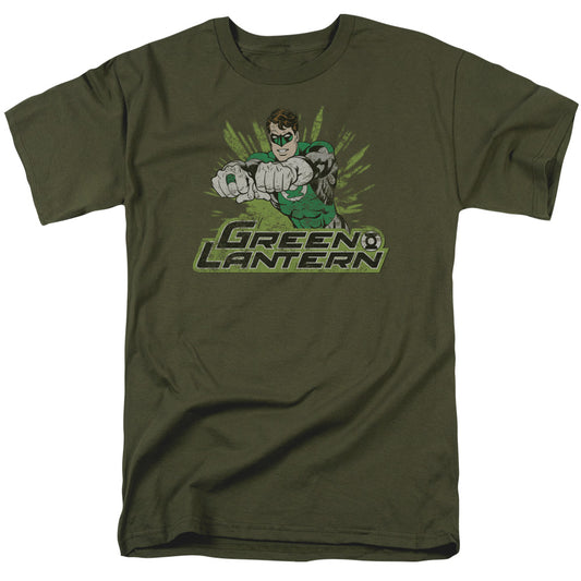 Jla - Gl Rough Distress - Short Sleeve Adult 18/1 - Military Green T-shirt