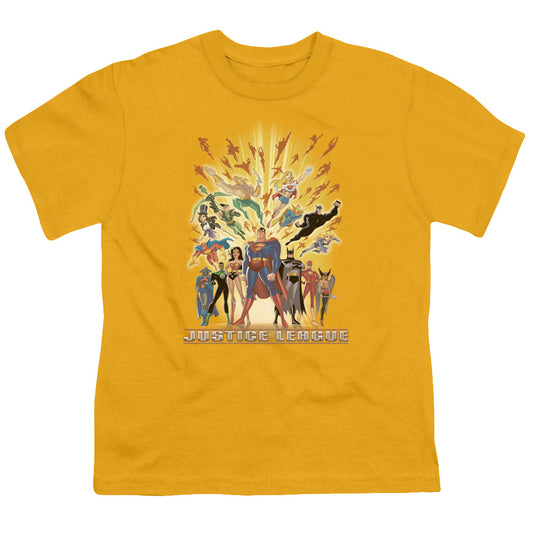 Jla - United - Short Sleeve Youth 18/1 - Gold T-shirt