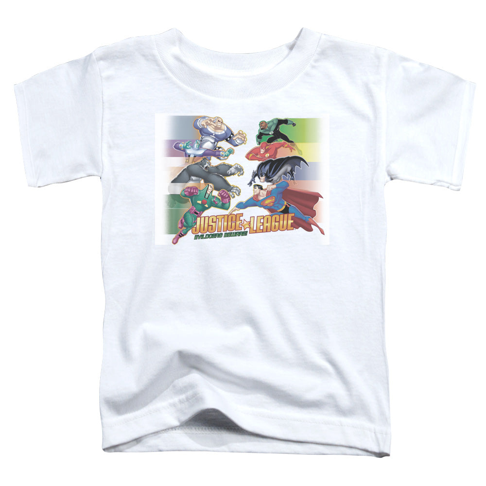 JLA EVILDOERS BEWARE - S/S TODDLER TEE - WHITE - T-Shirt