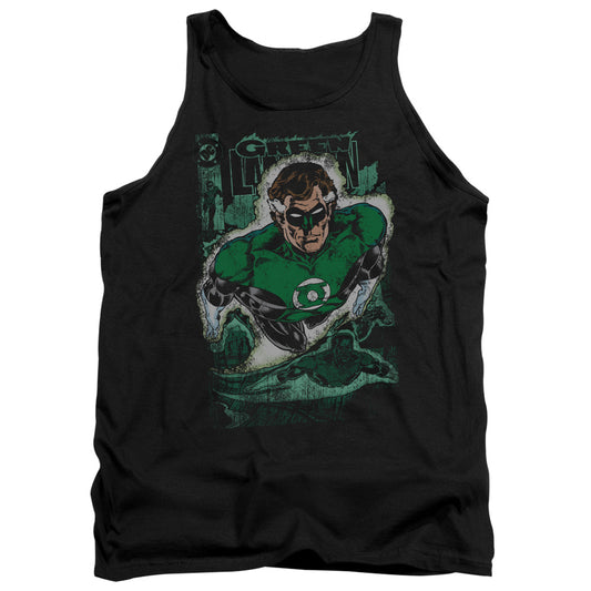 Jla - Green Lantern #1 Distress - Adult Tank - Black